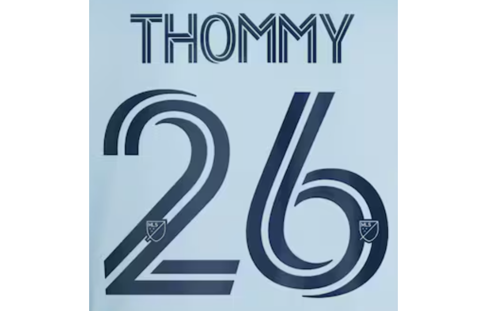 Sporting Kansas City MLS 2025 Official Namesets ( Name and Number Set)