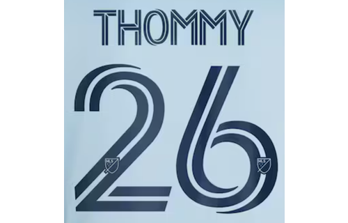 Sporting Kansas City MLS 2025 Official Namesets ( Name and Number Set)