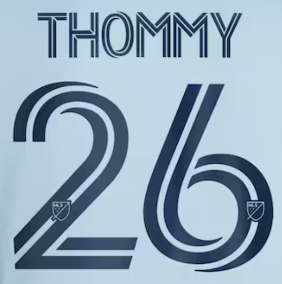 Sporting Kansas City MLS 2025 Official Namesets ( Name and Number Set)