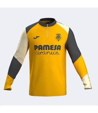 Joma Joma Villareal 2024 - 25 Quarter Zip Training Top - Yellow/Grey/White