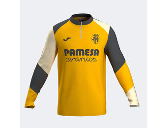 Joma Villareal 2024 - 25 Quarter Zip Training Top - Yellow/Grey/White