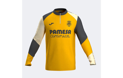 Joma Villareal 2024 - 25 Quarter Zip Training Top - Yellow/Grey/White