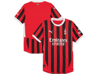 Puma AC Milan 2024 - 25 Authentic Home Jersey - Red/Black