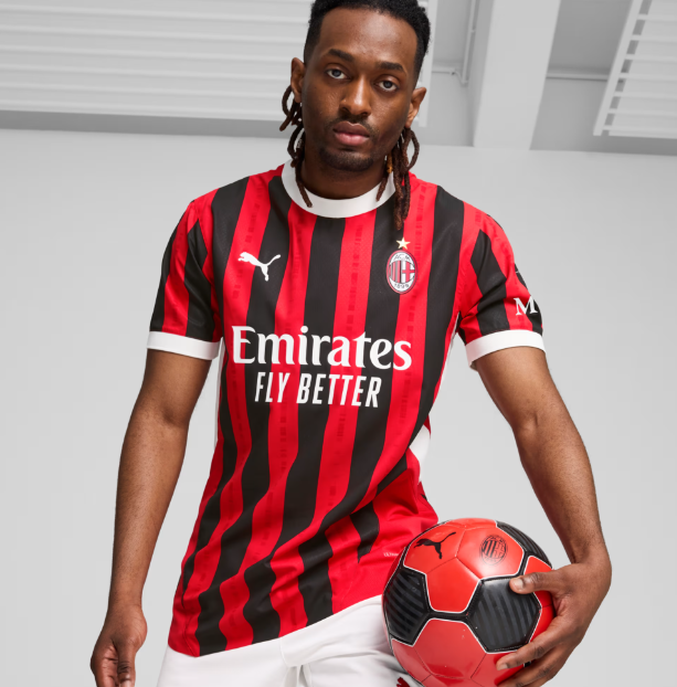Puma AC Milan 2024 - 25 Authentic Home Jersey - Red/Black
