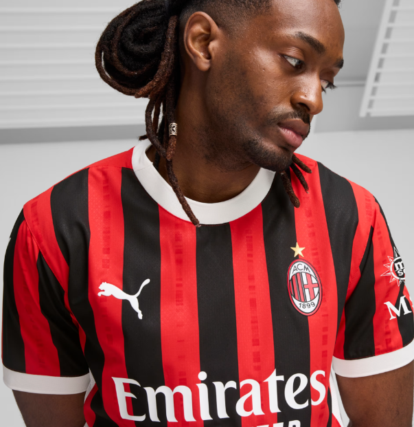 Puma AC Milan 2024 - 25 Authentic Home Jersey - Red/Black