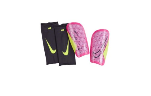 Nike Mercurial Lite Superlock Shin Guards - Pink Spell/Volt/Gridiron