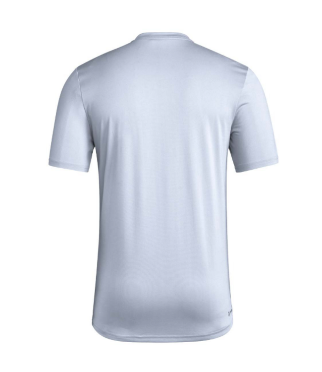 adidas adidas SKC Sporting Kansas City MLS 2025 Pregame Script Tee Shirt - Smoke Blue