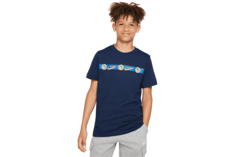 Nike Youth Club America 2023-24 Repeat Graphic Tee Shirt - Mystic Navy