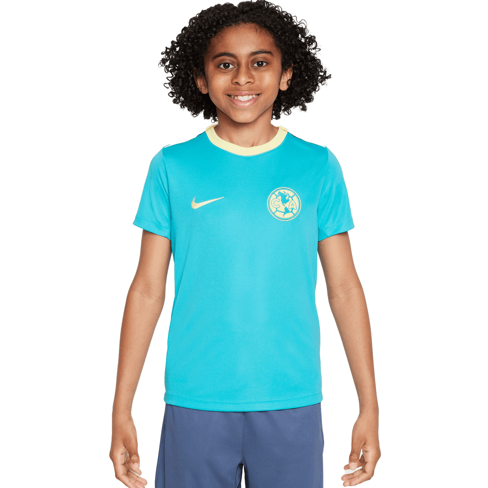 Nike Youth Club America 2023- 24 Academy Pro PreMatch Jersey - Dusty Cactus/Lemon Chiffon