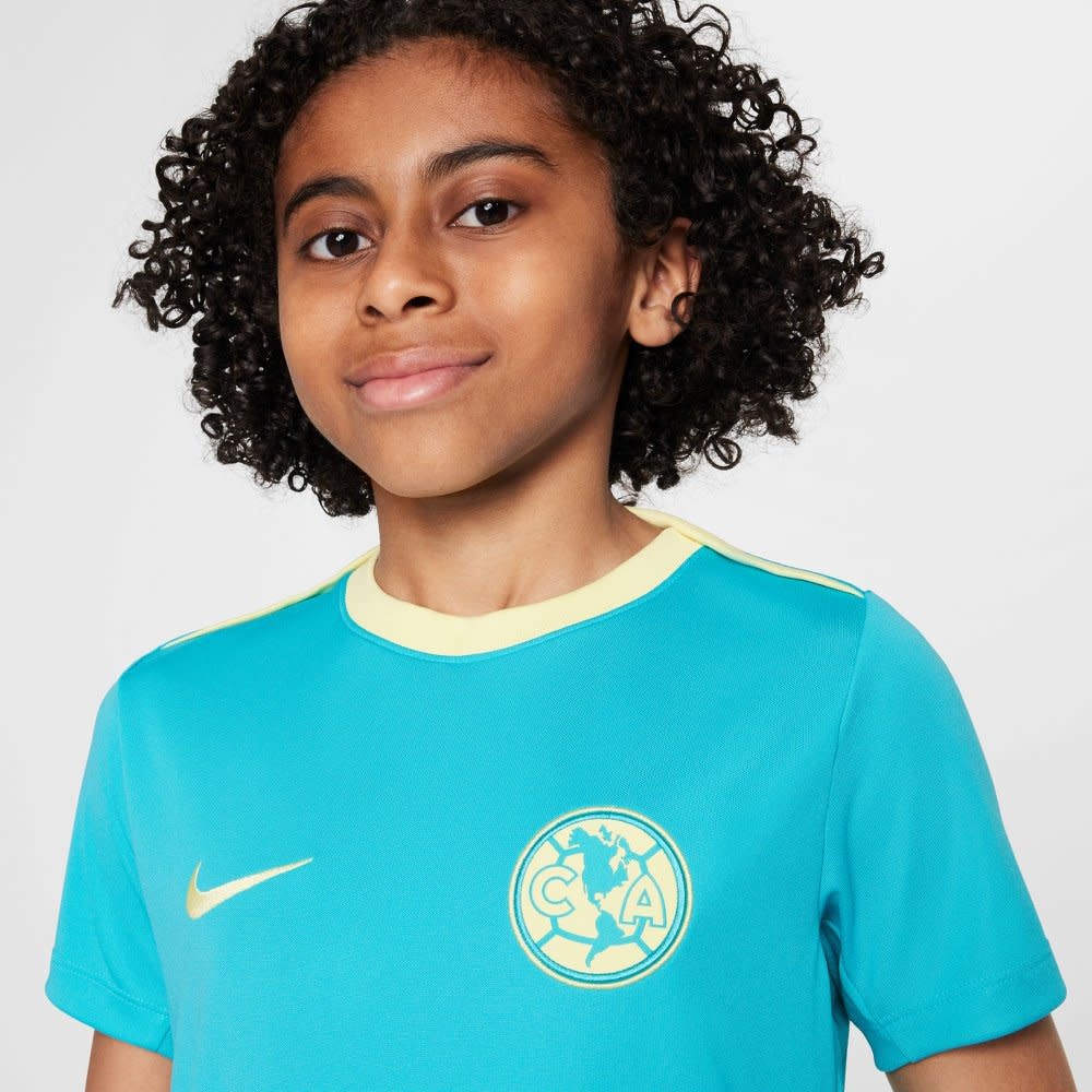Nike Youth Club America 2023- 24 Academy Pro PreMatch Jersey - Dusty Cactus/Lemon Chiffon