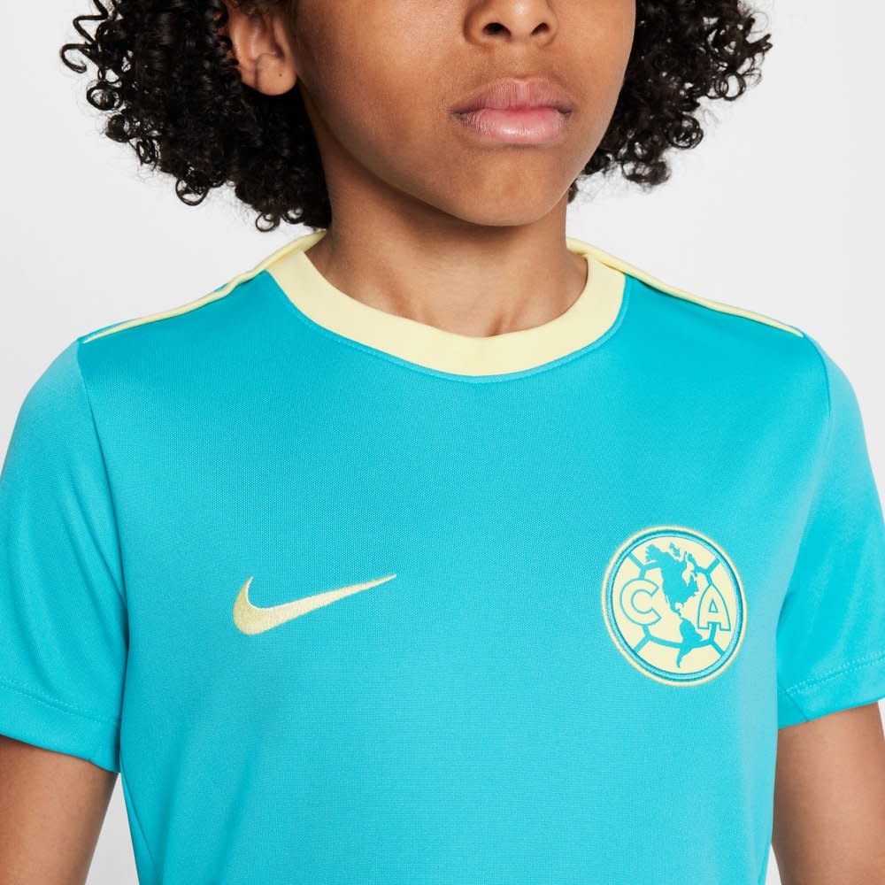 Nike Youth Club America 2023- 24 Academy Pro PreMatch Jersey - Dusty Cactus/Lemon Chiffon