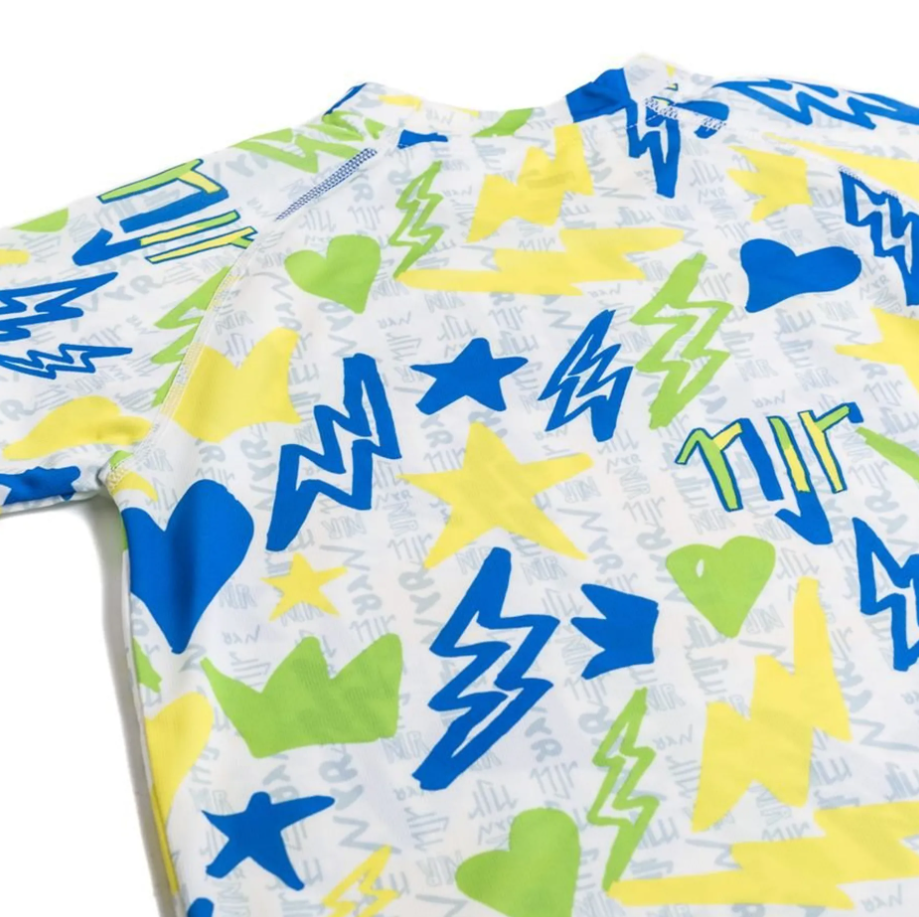 Puma Neymar Jr. NJR Instituto Soccer Training Jersey - White/Racing Blue/Lemon/Parakeet Green