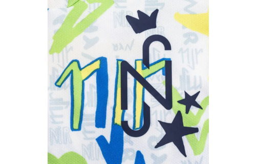 Puma Neymar Jr. NJR Instituto Soccer Training Jersey - White/Racing Blue/Lemon/Parakeet Green