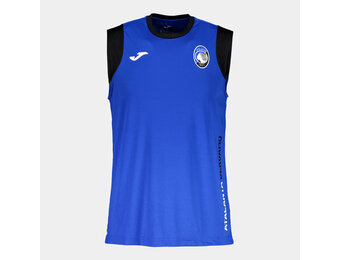 Joma Atalanta 2024 - 25 Sleeveless Training Jersey - Blue/Black