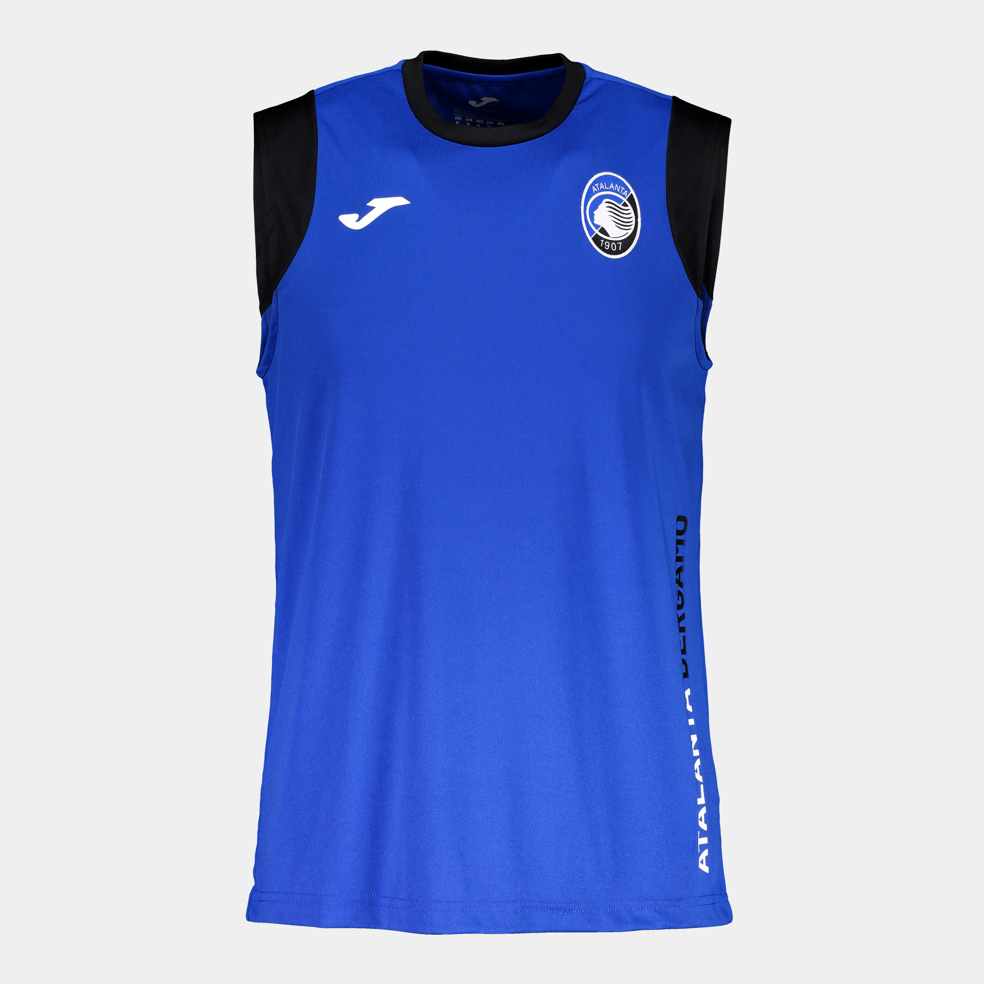 Joma Atalanta 2024 - 25 Sleeveless Training Jersey - Blue/Black