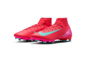 Nike Zoom Mercurial Superfly 10 Academy FG Soccer Cleats - Ember Glow/Aurora Green