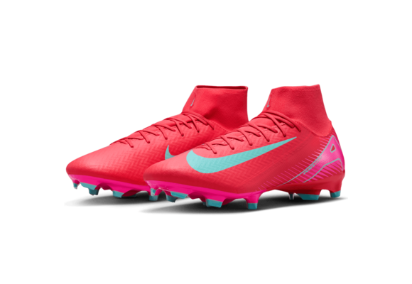 Nike Zoom Mercurial Superfly 10 Academy FG Soccer Cleats - Ember Glow/Aurora Green
