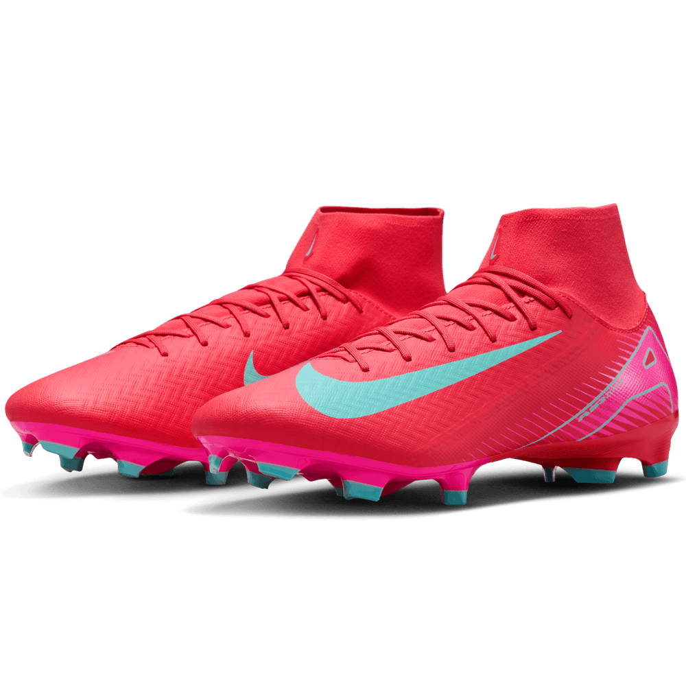 Nike Zoom Mercurial Superfly 10 Academy FG Soccer Cleats - Ember Glow/Aurora Green