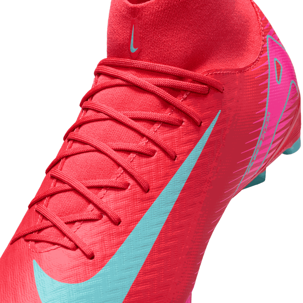 Nike Zoom Mercurial Superfly 10 Academy FG Soccer Cleats - Ember Glow/Aurora Green