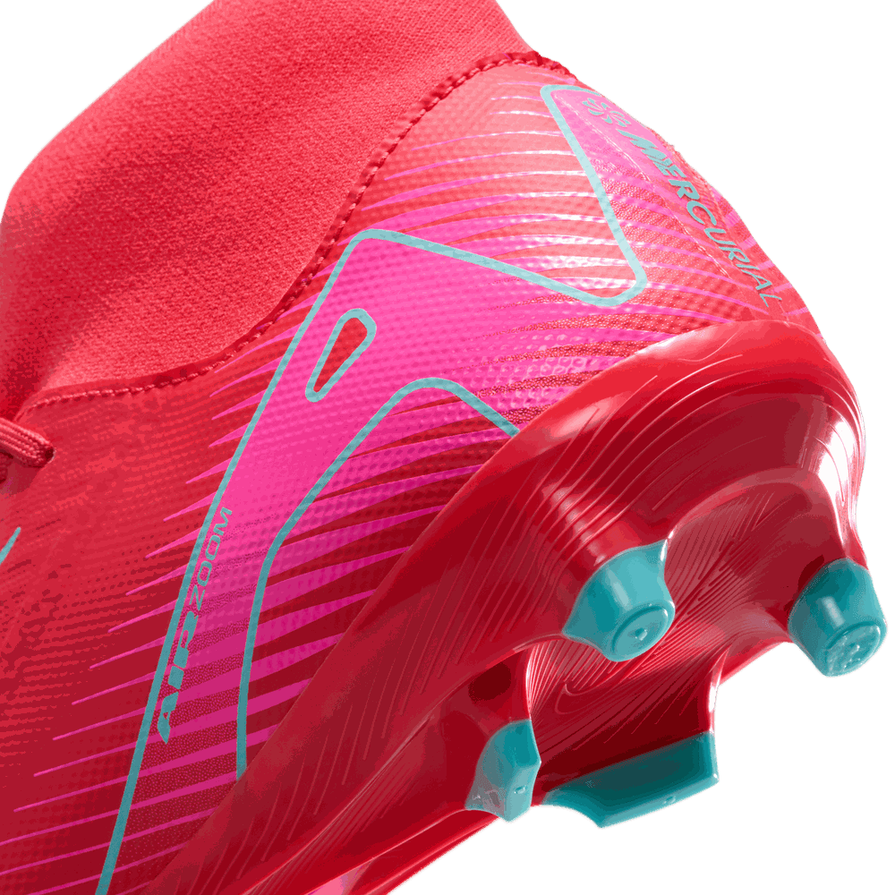 Nike Zoom Mercurial Superfly 10 Academy FG Soccer Cleats - Ember Glow/Aurora Green