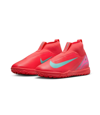 Nike Nike Jr Zoom Mercurial Superfly 10 Academy TF Turf Shoes - Ember Glow/Aurora Green