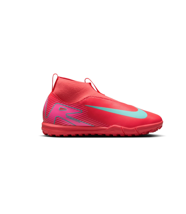 Nike Nike Jr Zoom Mercurial Superfly 10 Academy TF Turf Shoes - Ember Glow/Aurora Green