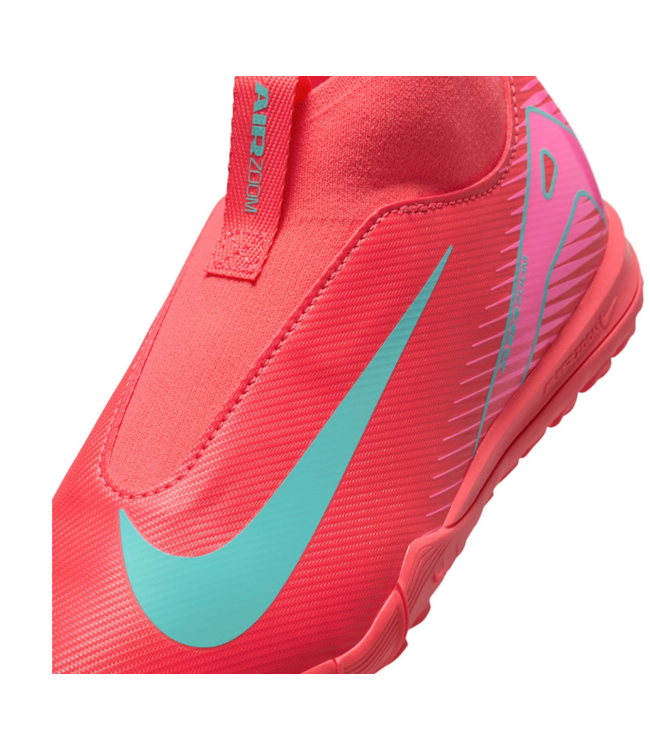 Nike Nike Jr Zoom Mercurial Superfly 10 Academy TF Turf Shoes - Ember Glow/Aurora Green