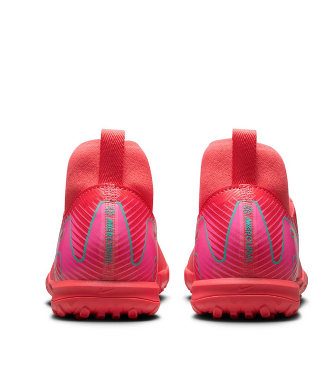 Nike Nike Jr Zoom Mercurial Superfly 10 Academy TF Turf Shoes - Ember Glow/Aurora Green