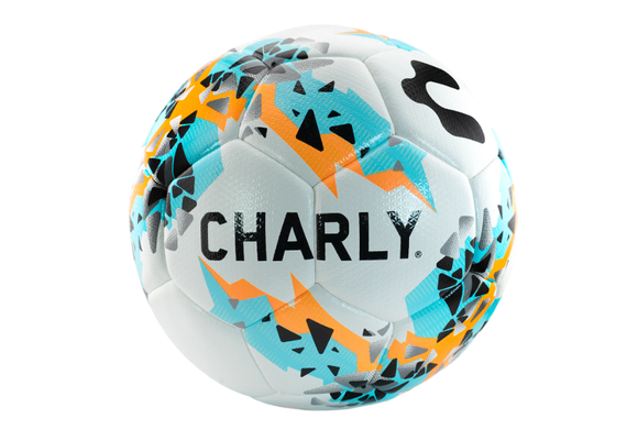 Charly Reptar Striker Mini Soccer Ball - White/Orange/Blue