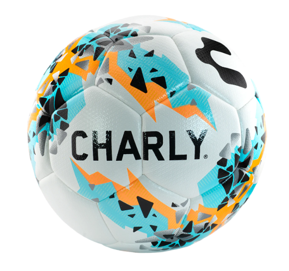 Charly Reptar Striker Mini Soccer Ball - White/Orange/Blue