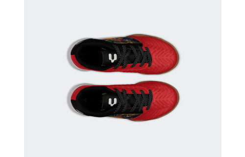 Charly Jr Vertex TF Youth Turf Soccer Shoes - Red/Black