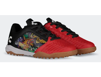 Charly Jr Vertex TF Youth Turf Soccer Shoes - Red/Black