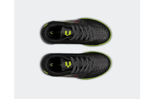 Charly Jr Vertex TF Youth Turf Soccer Shoes - Black/Lemon