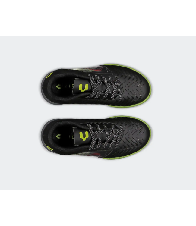 Charly Charly Jr Vertex TF Youth Turf Soccer Shoes - Black/Lemon