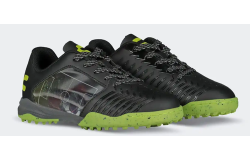 Charly Jr Vertex TF Youth Turf Soccer Shoes - Black/Lemon