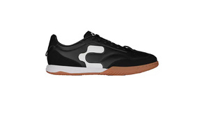 Charly Campista PU Indoor Soccer Shoes - Black/White