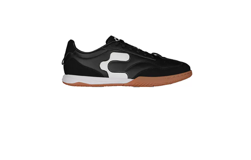 Charly Campista PU Indoor Soccer Shoes - Black/White