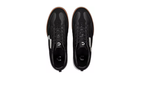 Charly Campista PU Indoor Soccer Shoes - Black/White