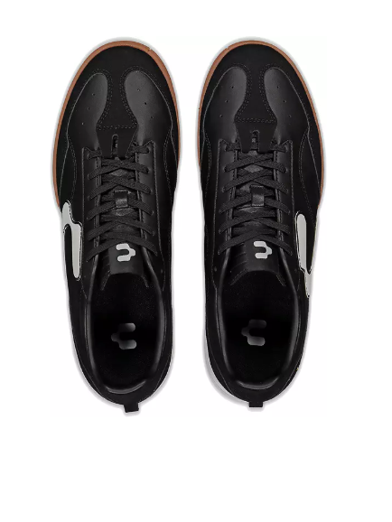 Charly Campista PU Indoor Soccer Shoes - Black/White