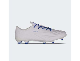 Charly Onore Leather LT FG Soccer Cleats - White/Royal Blue