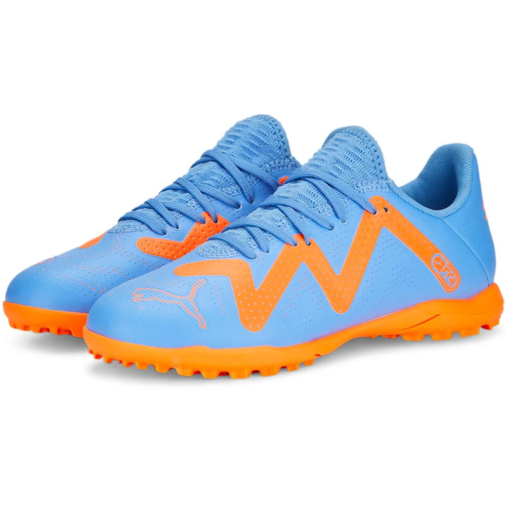 Puma Jr Future Play TT Turf- Blue Glimmer/White/Total Orange