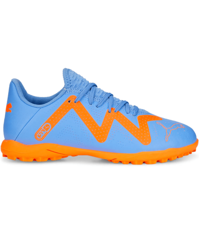 Puma Puma Jr Future Play TT Turf- Blue Glimmer/White/Total Orange