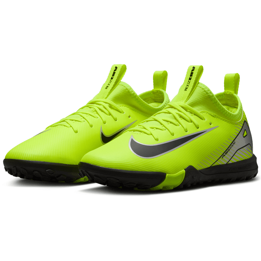 Nike Jr. Zoom Mercurial Vapor 16 Academy TF Mad Voltage Turf Shoes- Volt/Black
