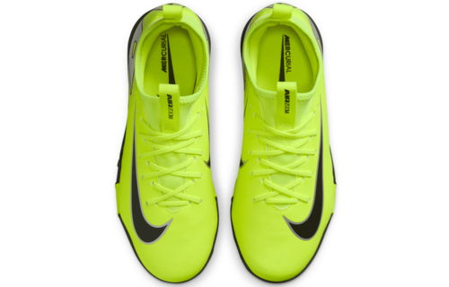 Nike Jr. Zoom Mercurial Vapor 16 Academy TF Mad Voltage Turf Shoes- Volt/Black