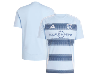 adidas Sporting Kansas City 2025 -26 Home Jersey - Glow Blue/Night Indigo