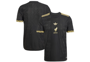 adidas Mexico FMF 2025 Authentic De Oro Third Jersey - Black/Gold