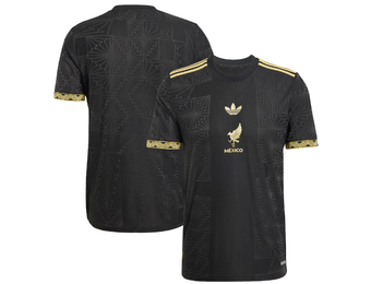 adidas Mexico FMF 2025 Authentic De Oro Third Jersey - Black/Gold