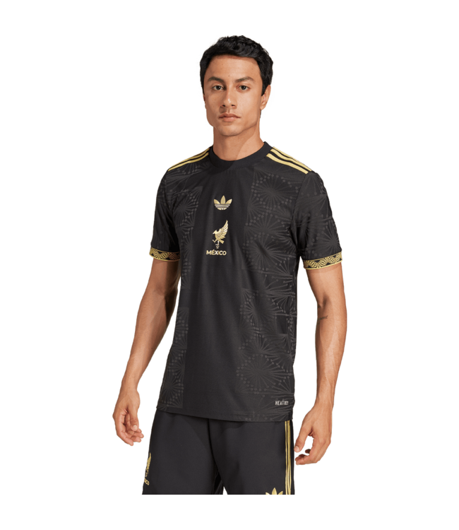 adidas adidas Mexico FMF 2025 Authentic De Oro Third Jersey - Black/Gold