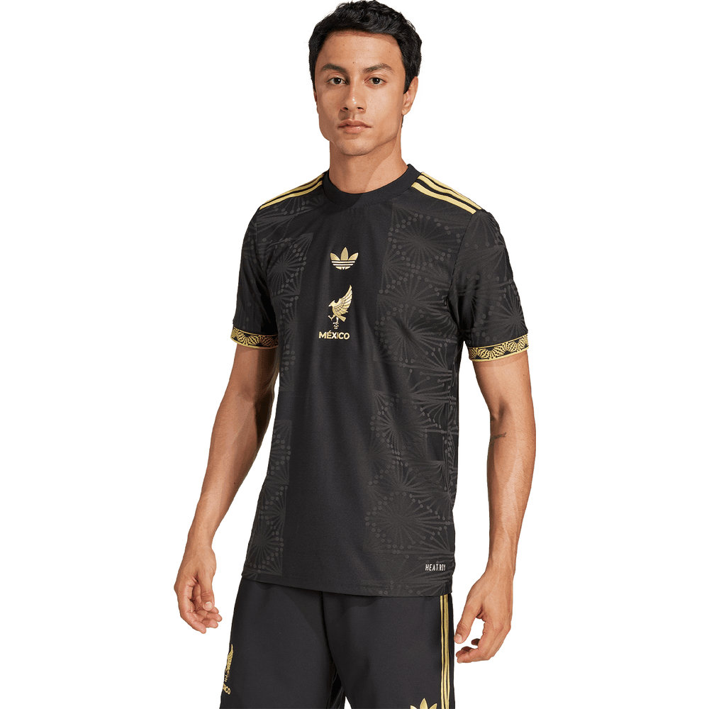 adidas Mexico FMF 2025 Authentic De Oro Third Jersey - Black/Gold