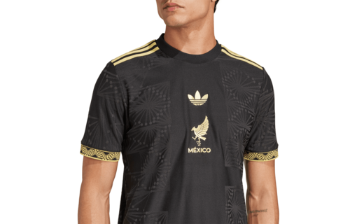adidas Mexico FMF 2025 Authentic De Oro Third Jersey - Black/Gold